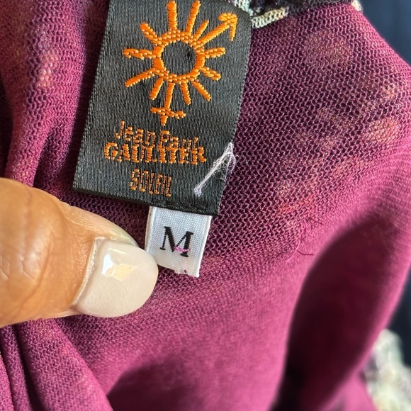 Jean Paul Gaultier Soleil Off The Shoulder Mini Dress Lined size M BabyDoll - Picture 8 of 8